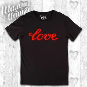 Прикольные футболки: Love Red